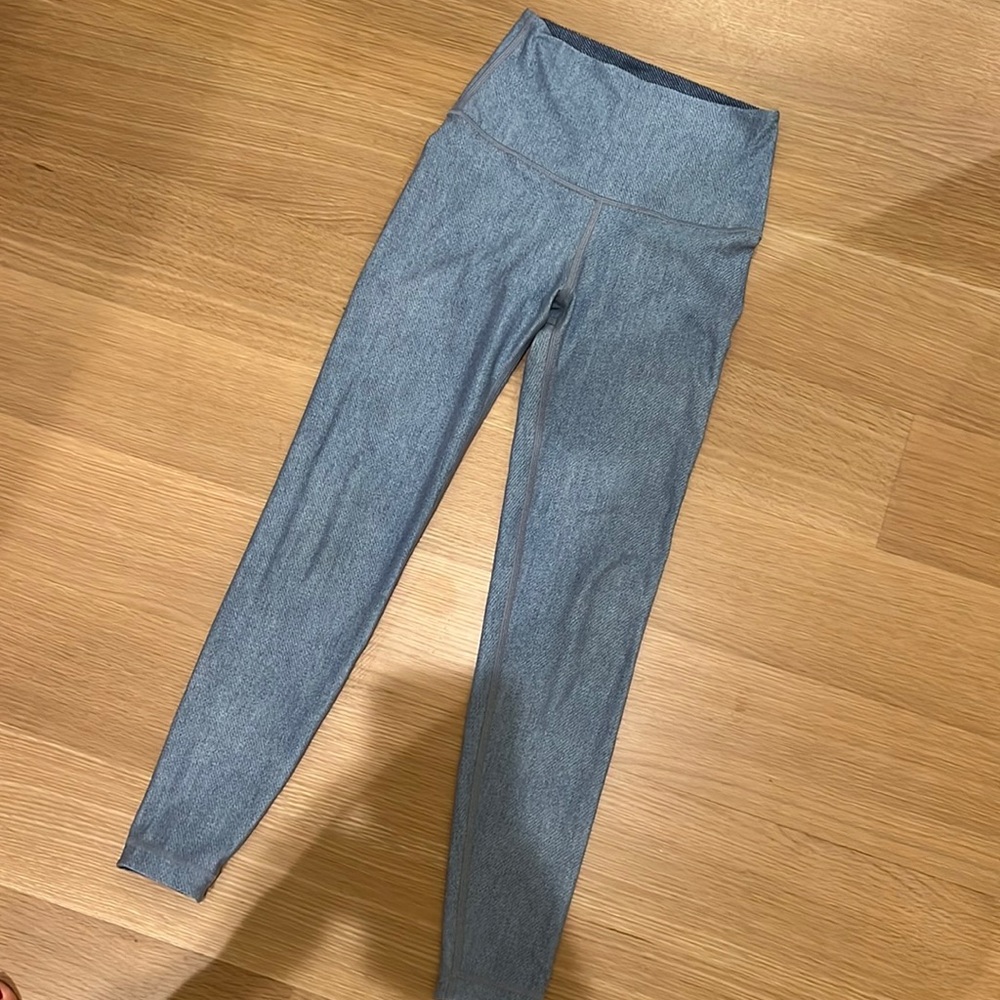 With Light blue leggings